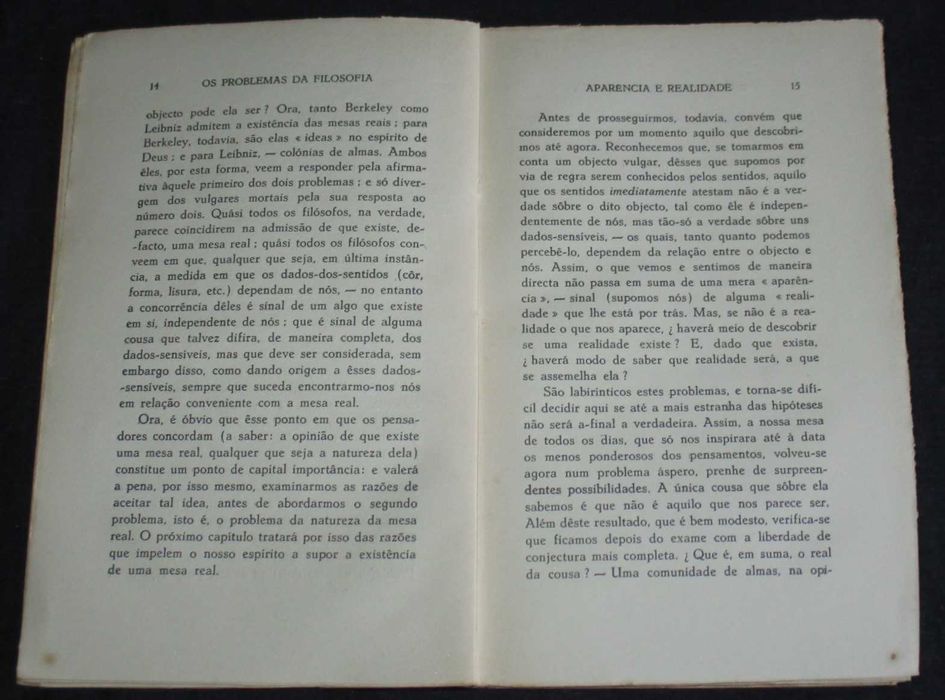 Livro Os Problemas da Filosofia Bertrand Russell 1939