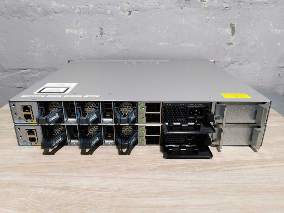 24 PoE/GE  Коммутатор Cisco WS-C3850-24P-S безнал/гарантия