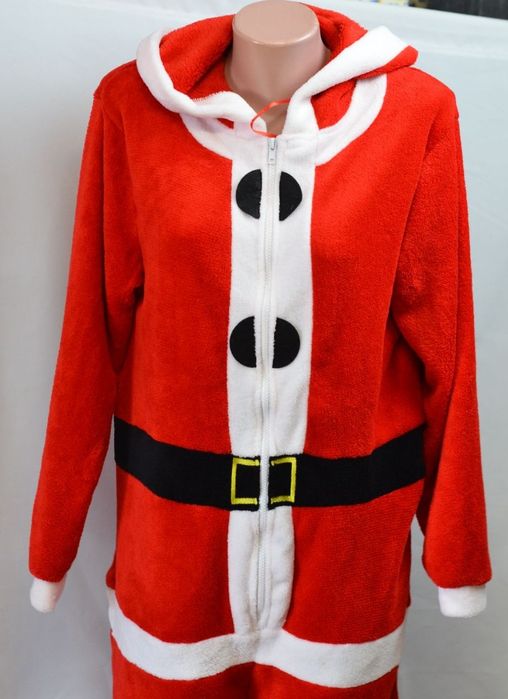 шапка новорічна 2 штуки ,костюм піжама діда мороза