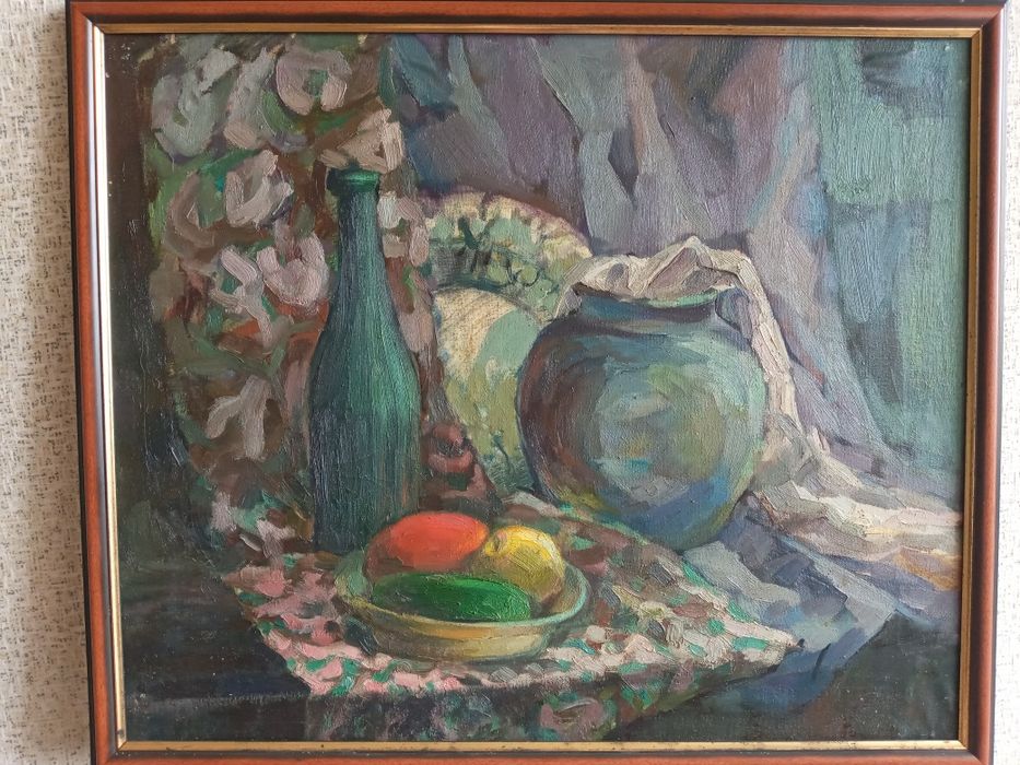 Живопись  картина  натюрморт  масло  холст 50×60