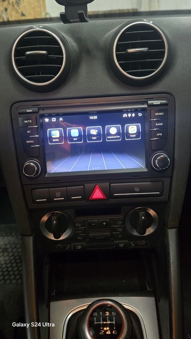 Rádio Audi A3 8P Android 14 com GPS (Novo)
