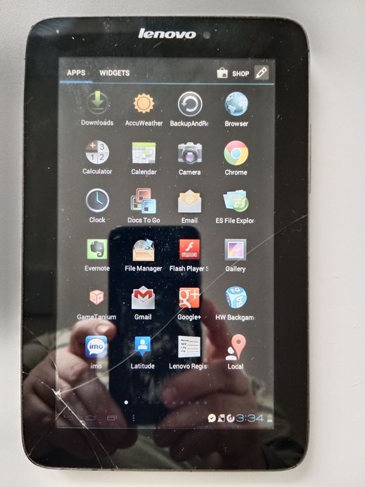 планшет Lenovo IdeaTab A2107A-F. 
Модель: IdeaTab A2107A-F
Версія Andr