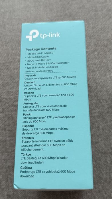 Router Modem Lte + Tp-link M7650