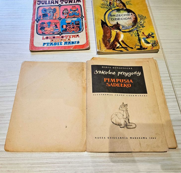 Zestaw 3 książek retro - Tuwim Brzechwa Konopnicka - bajki, wiersze