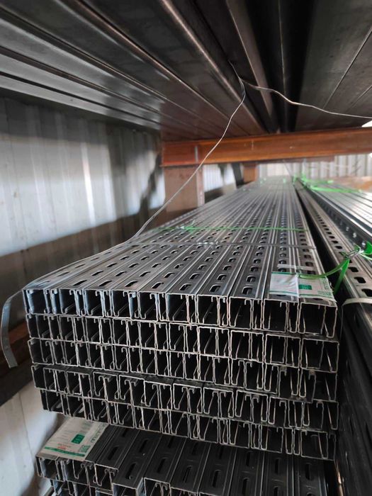 Оцинкований монтажний С-профіль для сонячних панелей 6 м 41х41x1,5мм