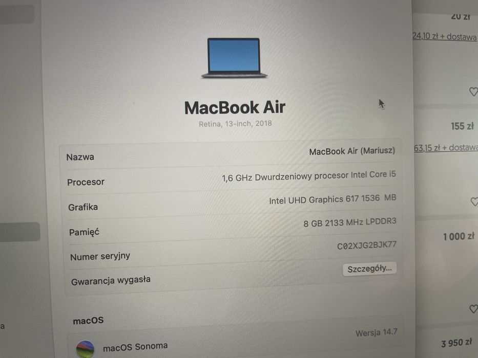 Laptop MacBook Air