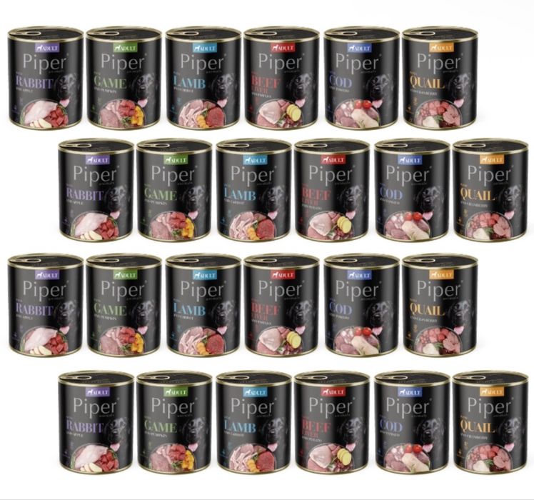 Karma dla psa PIPER Dolina Noteci 800g, 22szt., cena za sztukę