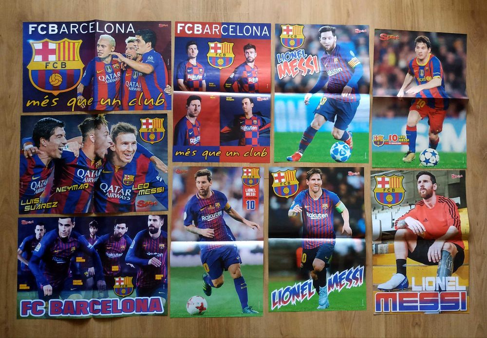 Messi Fc Barcelona Zestaw Gazet, Książki, Plakaty