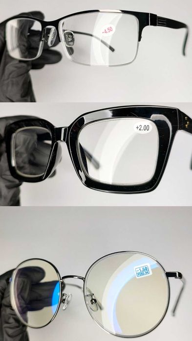 Для Далі Очки Та Читання Скло або Полікарбонат +\-0/0.5/1/2/3/4/ до 20
