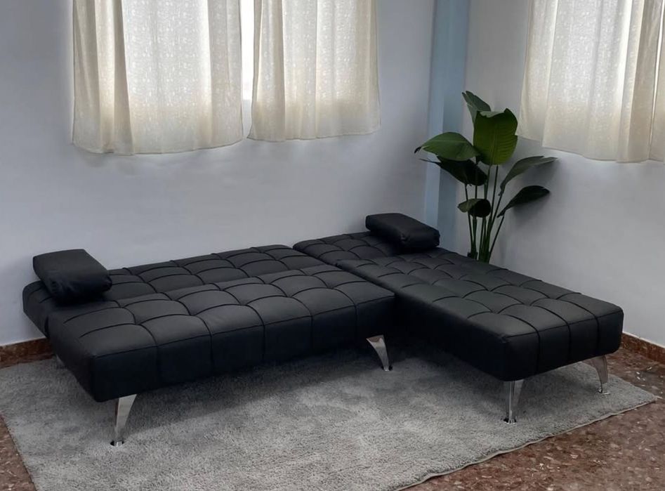 Novos Sofás-Cama, chaiselongue em pele sintéticas