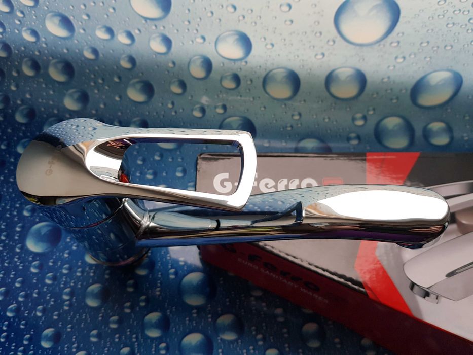 Смеситель для умывальника G-FERRO HANSBERG 004 (излив 15 см) на гайке