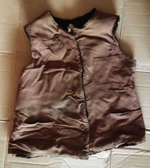 Жилет овчина зимний мех натуральный хутро жилетка безрукавка хутряна