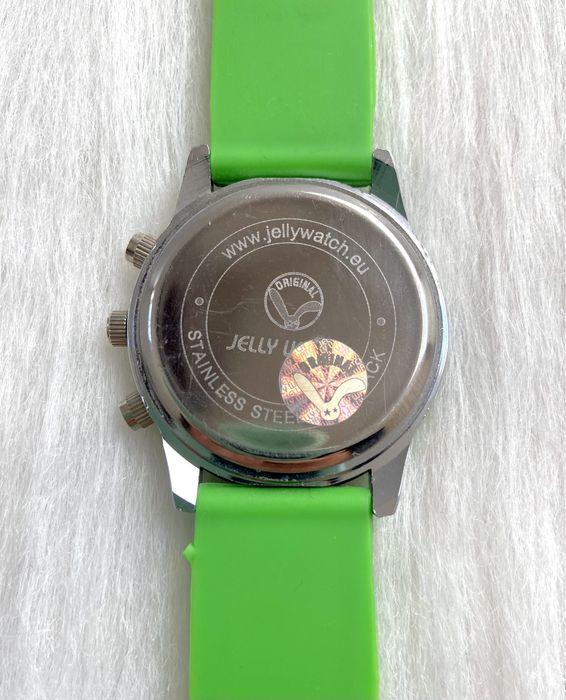 Zielony gumowy zegarek Jelly Watch (unisex)
