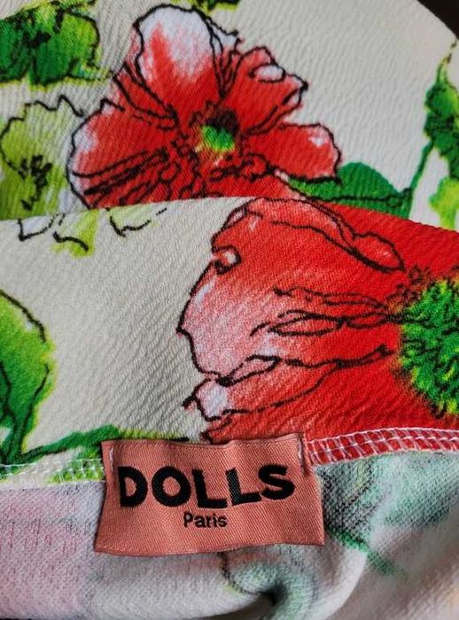 Asymetryczna narzutka w kwiaty 36,S/38,M Dolls Paris