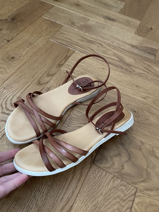 Sandały Grand Step Shoes r.37 skóra naturalna hiszpańskie