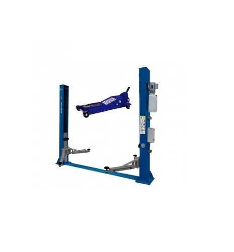 Elevador de duas colunas + macaco de rodas rebaixado articulado