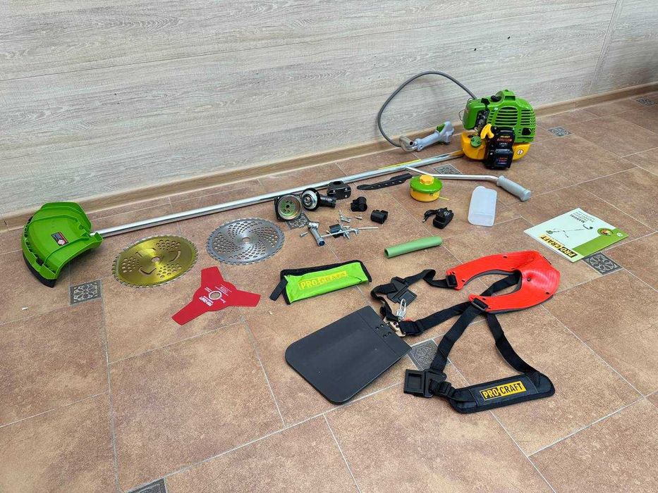 Бензинова Коса Procraft  Бензокоса з електро стартером +3 диска +леска