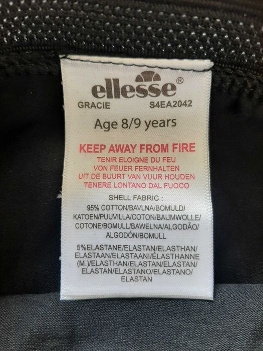 Ellesse Nowe 5-pak figi majtki czarne 8-9 lat 128 134