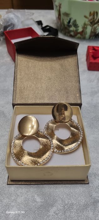 Kolczyki złote duże