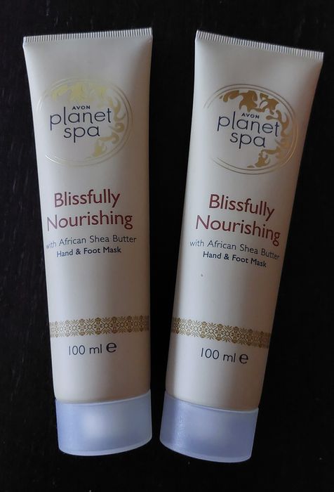 Avon Planet Spa odżywcza maska do dłoni stóp masło shea