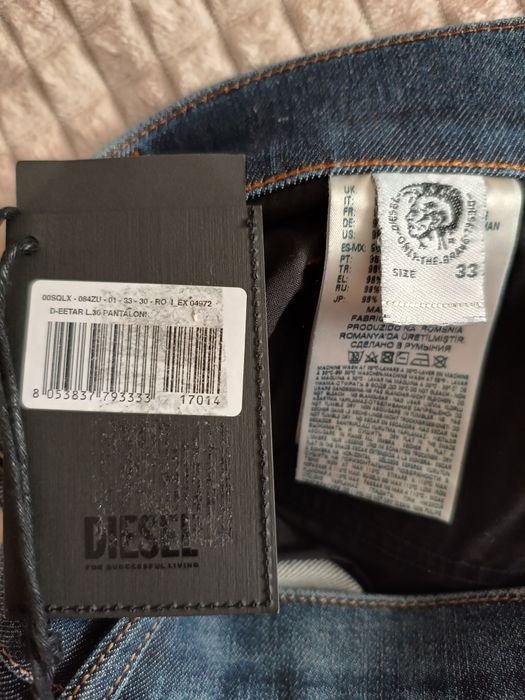 Джинсы Diesel D-Eetar Оригинал