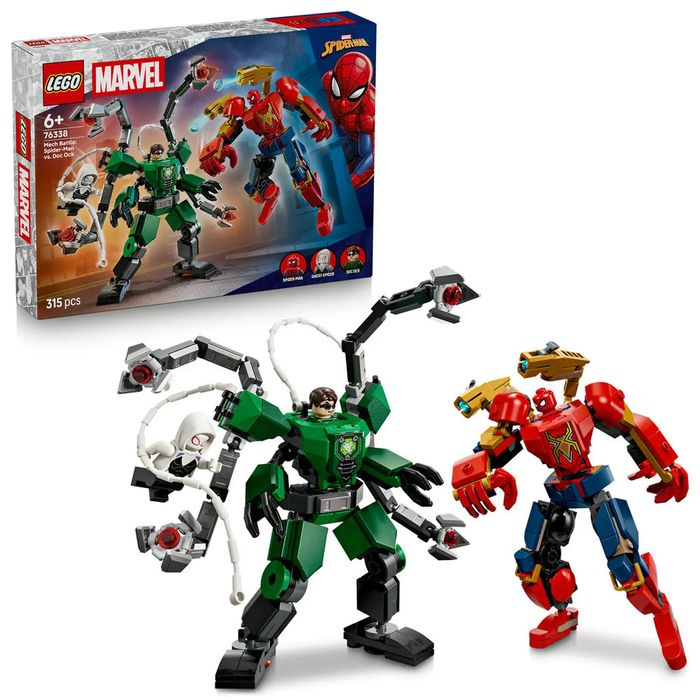 Lego Super Heroes Bitwa Mechów: Spider-Man Kontra Doc Ock 76338. Lego. Nowy Produkt