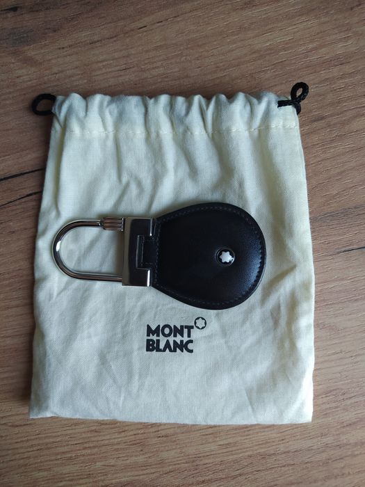 Брелок для ключей Montblanc White Star Logo из кожи с чехлом