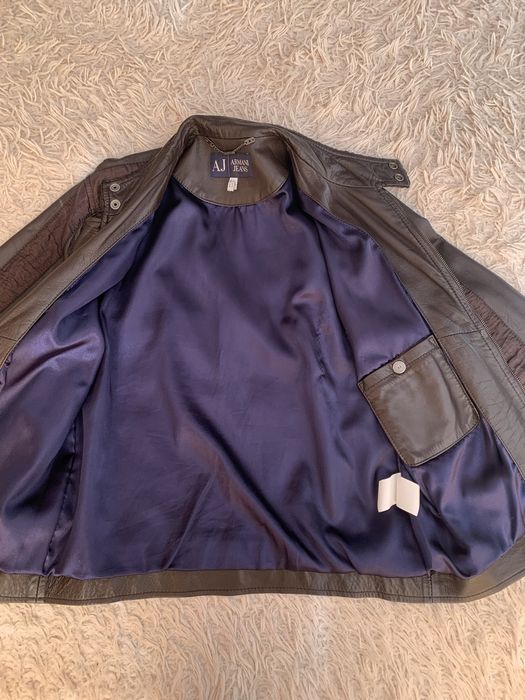 Шкіряна куртка Armani