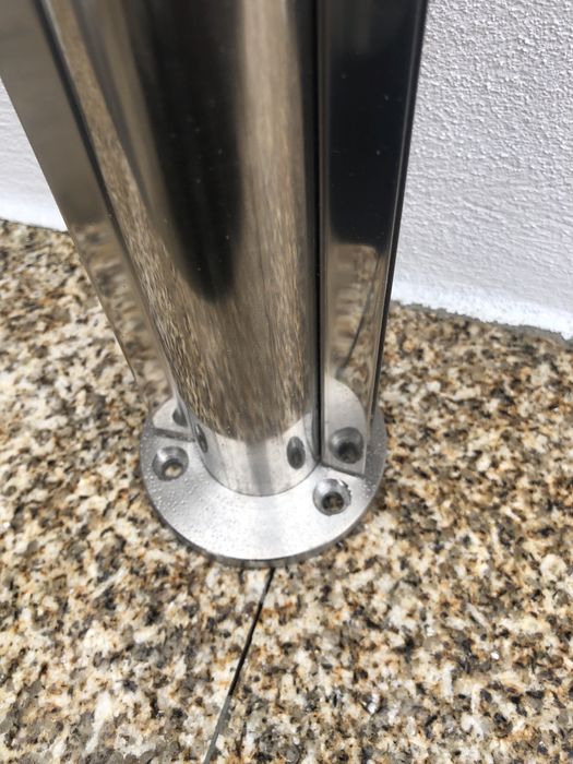 Prumos em tubo de inox