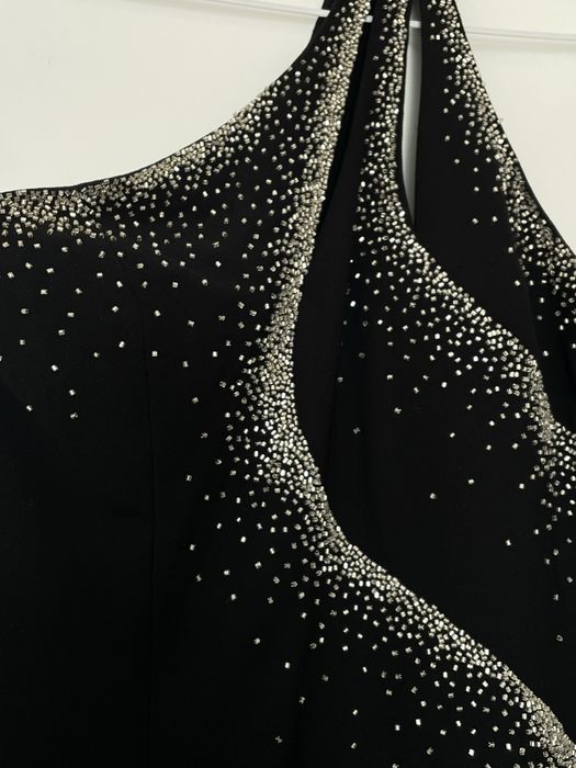 Вечірня довга асиметрична сукня / black tie платье вечернее черное