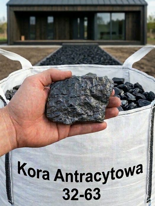 Kora Antracytowa 32-63 mm – Elegancki Kamień Ogrodowy | Premium
