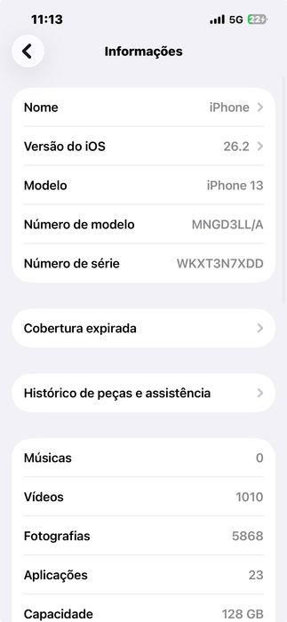 iPhone 13 128gb com poucas marcas de uso
