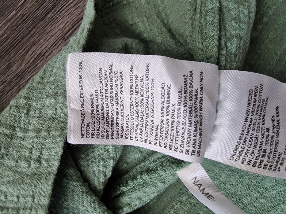 H&M bawełniana dłuższa spódniczka letnia