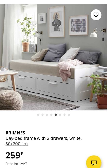 Ikea Brimnes cama individual ou de casal