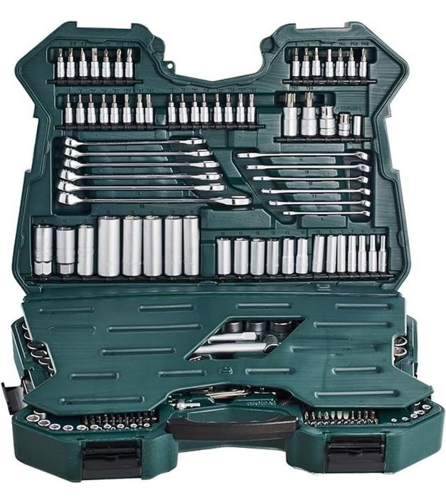 Zestaw narzędzi klucze nasadowe 215el. Brüder Mannesmann