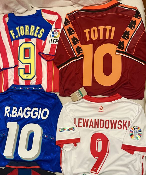 Piłka nożna Koszulki Piłkarskie Legendy Retro Ronaldo Totti Zalewski