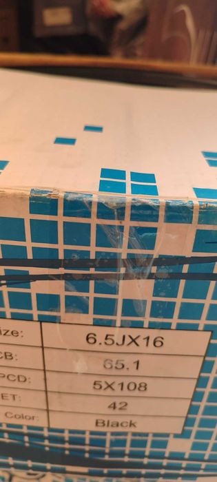 Диск метал 6,5x16"; 5x108; ET42; DIA65,1 чорний