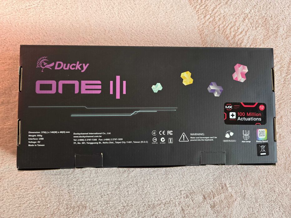 Ducky One 3 Keyboard – Black64283898021250124