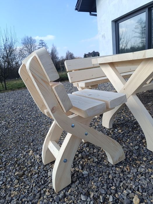 PROMOCJA! Drewniane meble ogrodowe, ławy i stoły do ogrodu