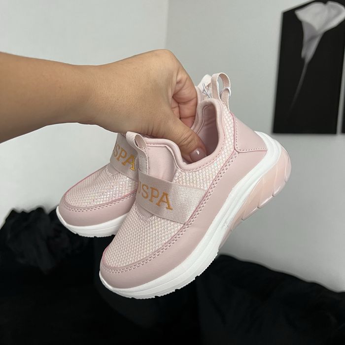 Кросівки для дівчинки u.s. polo assn / дитячі текстильні кросівки зі США