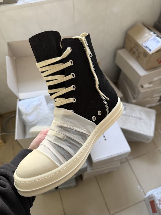 Нові Кеди Rick Owens Ramones High Wrap DRKSHDW/Hustler Ramones/size 38-45/ Преміум якість!