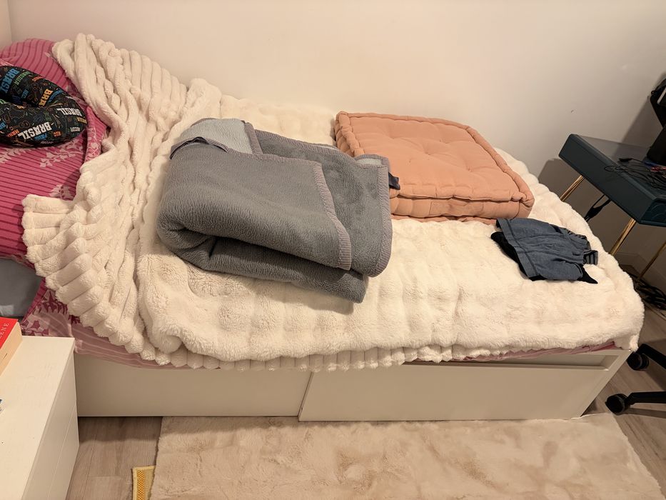 Cama malm 90x200 com calchao