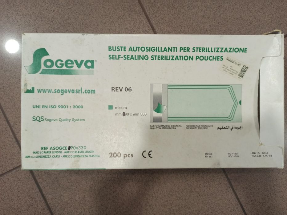 Sacos esterilização 90 x 360mm
