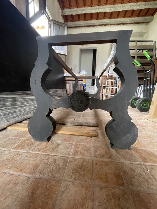 Mesa madeira maçica preta