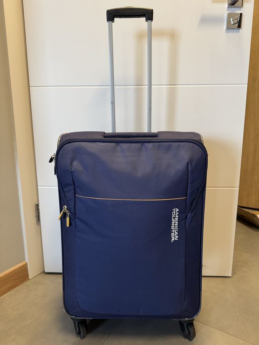 Walizka american tourister duza granatowa