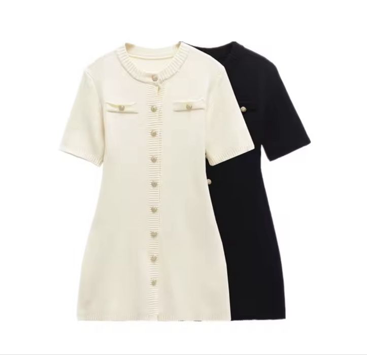 Елегантне трикотажне плаття розмір S old money в стилі H&M сукня чорна