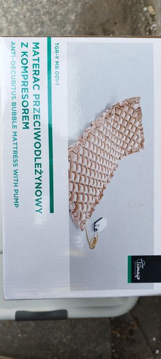 Nowy Materac przeciwodleżynowy z kompresorem