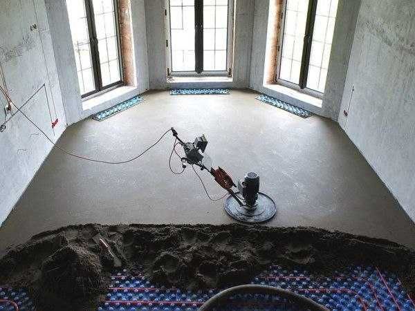 Машинная стяжка пола Одесса — 100 м² за 2 часа, без воды