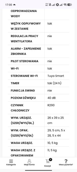 Osuszacz powietrza Warmtec ODT-12