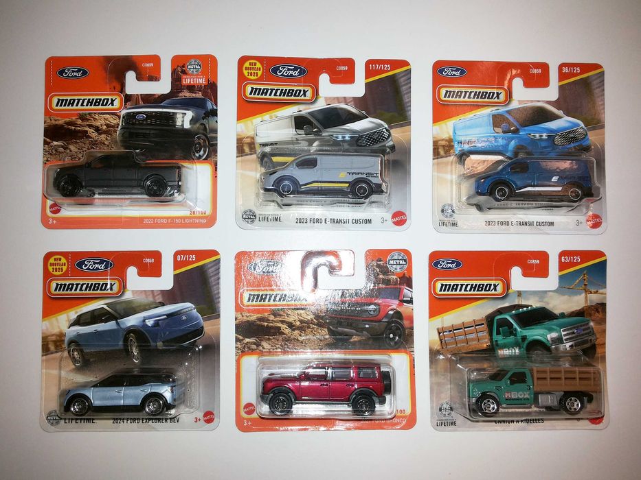 Ford - Carros da Marca Matchbox e Hot Wheels escala 1/64